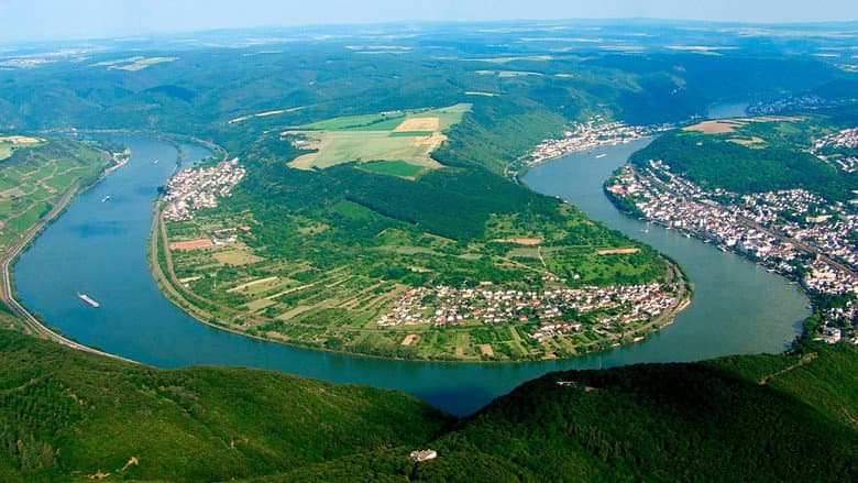 Der Rhein von oben